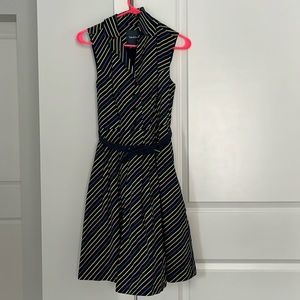 ModCloth striped dress w belt